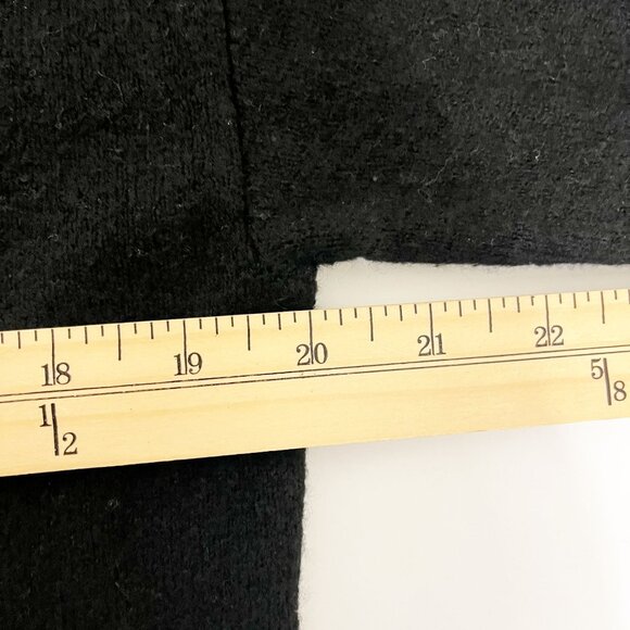 Talbots Black Pearl Button Cardigan Sweater Wool Alpaca Cozy - Size Small - Picture 6 of 7